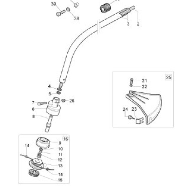 Корпус EMAK редуктора мотокоси OM SPARTA 25TR, TR61,62,91,92, EF