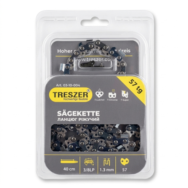 Ланцюг TRESZER бензопили 3800, електропили -3/8LP -1,3мм -57в.л. блістер
