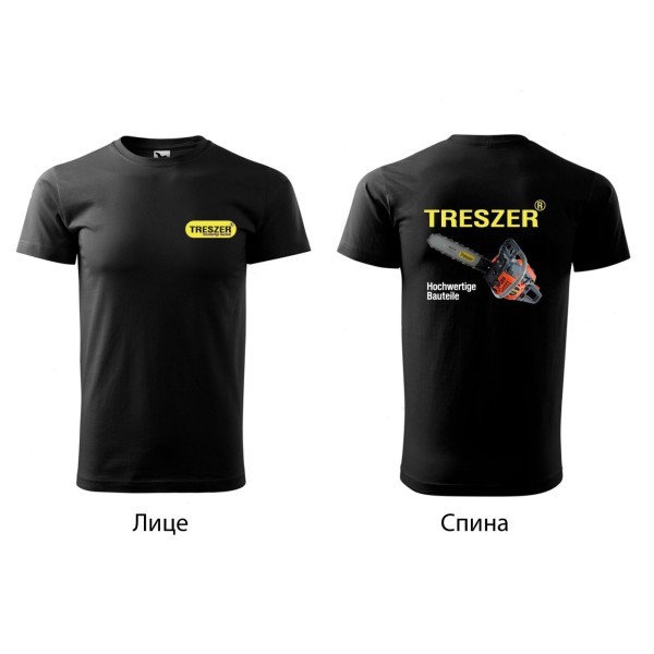 Футболка TRESZER бензопила L